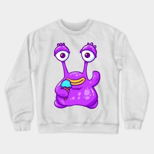 Purple Monster Crewneck Sweatshirt